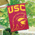 University of Southern California USC Trojans Applique House Flag