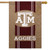 Texas A&M Aggies Burlap Licensed NCAA House Flag
