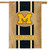 Michigan Wolverines NCAA Burlap House Flag