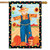 Polka Dot Scarecrow Fall Autumn House Flag