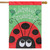 Ladybug Crossing Summer House Flag