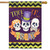 Skeleton Friends Halloween House Flag