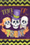 Skeleton Friends Halloween House Flag