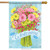 Spring Bouquet Welcome House Flag