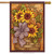 Fall Flower Basket House Flag