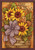 Fall Flower Basket House Flag