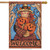 Welcome Scarecrow Fall House Flag