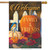 Pumpkin Bluebird Fall House Flag