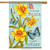 Daffodils and Butterflies Spring House Flag