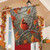 Autumn Leaves Cardinal House Flag