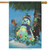 Night Light Snowman Christmas House Flag