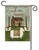 Log Cabin Sheep Garden Flag