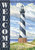Hatteras Scene Welcome Summer Garden Flag