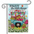 Floral Cart Spring Garden Flag