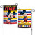 Mickey Mouse Striped Garden Flag