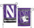 Northwestern Wildcats 2 Sided NCAA Garden Flag