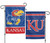 University of Kansas Jayhawk 2 Sided Garden Flag