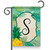 Palms Monogram S Garden Flag