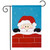 Peek -A-Boo Santa Christmas Garden Flag