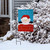 Peek -A-Boo Santa Christmas Garden Flag