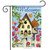 Birdhouse Splendor Spring Welcome Garden Flag