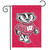 Wisconsin Badgers Applique Garden Flag