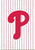Phildelphia Phillies Pinstripe Applique Garden Flag MLB