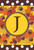 Fall Follies Monogram J Garden Flag