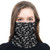 Black Paisley Wrap-Around Face Covering Neck Gaiter