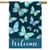 Blue Butterflies Spring House Flag