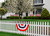 Briarwood Lane large patriotic bunting flags with applique, 72" x 36" set of 3 bunting banners.