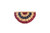 Briarwood Lane Tea Stained Patriotic Bunting, large applique bunting flags with stars and stripes design.