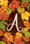 Fall Leaves Monogram Letter A Garden Flag