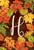 Fall Leaves Monogram Letter H Garden Flag