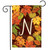 Fall Leaves Monogram Letter N Garden Flag