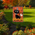 Briarwood Lane Black Kitty Halloween Garden Flag with jack-o-lanterns in a colorful, cheery fall display.