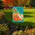 Briarwood Lane small printed garden flag with rustic floral sunflowers, gourds, pumpkins for happy fall display.