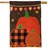 Welcome Pumpkins Autumn Burlap House Flag