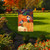 Briarwood Lane garden flag with pumpkins, chickadees, and fall colors for porch or yard display.
