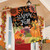 Happy Fall Chalkboard Floral House Flag
