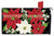 Festive Poinsettias Christmas Mailbox Cover