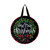 Briarwood Lane Christmas Wreath Burlap Door Hanger with red plaid, holly, berries and merry Christmas text.