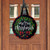 Briarwood Lane Christmas Wreath Burlap Door Hanger with merry christmas text and red black plaid bow.