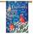 Cardinals Appear Winter House Flag