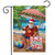 Briarwood Lane Beach Time Santa Christmas Garden Flag, colorful holiday display for porch or yard decor.