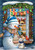 Christmas Window Snowman Garden Flag