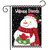 Friendly Snowman Winter Garden Flag