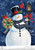 Snowman Holiday Cheer Christmas House Flag