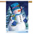 Snowfall Celebration Winter House Flag
