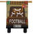 Football Truck Burlap Fall House Flag